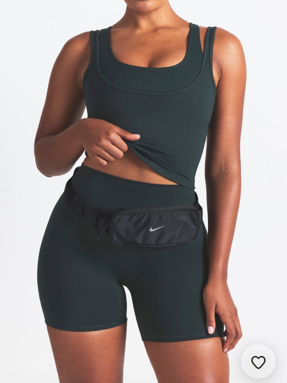SKIMS Scoop-Back Sports Tank Top - Deep Teal
